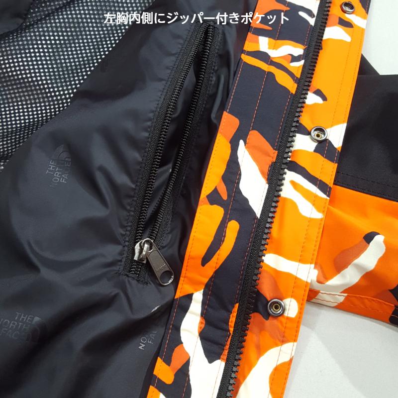 THE NORTH FACE ノースフェイス ノベルティマウンテンライトジャケット メンズ アウター マウンテンパーカー ゴアテックス 防水 オレンジカモ｜st-king｜06