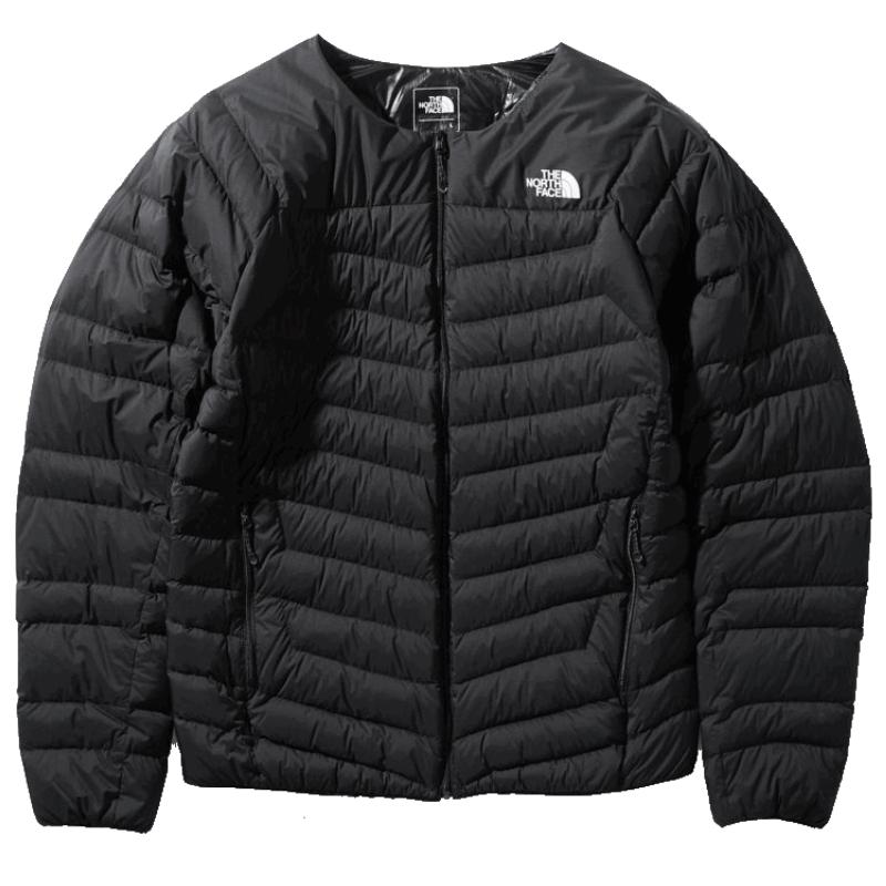 THE NORTH FACE ザノースフェイス サンダーラウンドネックジャケット NY32013 ブラック 黒 S M L XL ダウン 中綿 エリ無し インナーダウン 軽量 撥水｜st-king