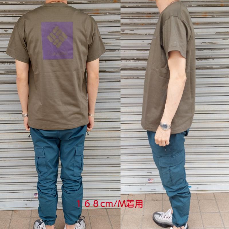 Columbia コロンビア アーバンハイクショートスリーブTシャツ PM0052 メンズ 半袖 ティーシャツ バックプリント 背中 ロゴ