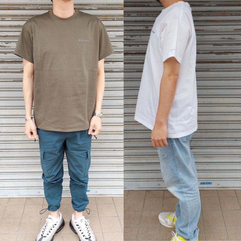 Columbia コロンビア アーバンハイクショートスリーブTシャツ PM0052 メンズ 半袖 ティーシャツ バックプリント 背中 ロゴ