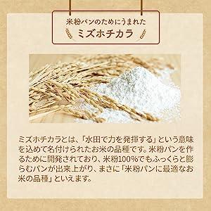 パン用米粉 材料を量らないで簡単ホームベーカリー用 ミズホチカラ 300g×2袋 赤サフ×2袋  国産｜st-market｜06