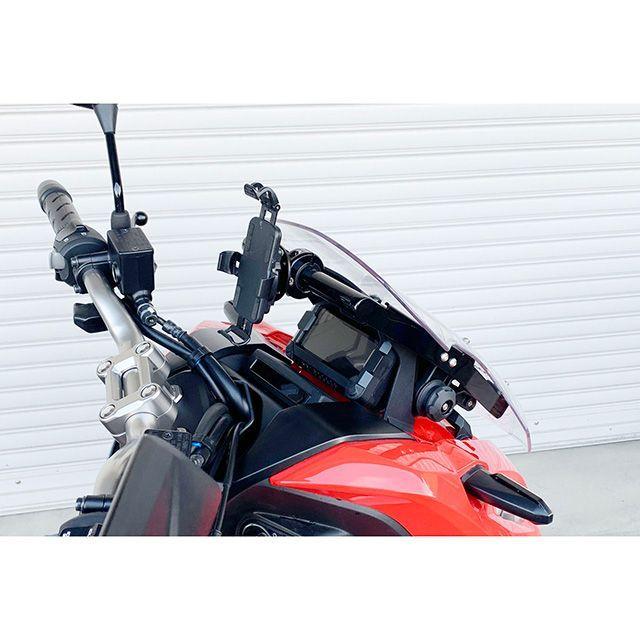 KIJIMA ADV150 ハンドル周辺パーツ ハンドルマウントステー（ブラック） キジマの画像