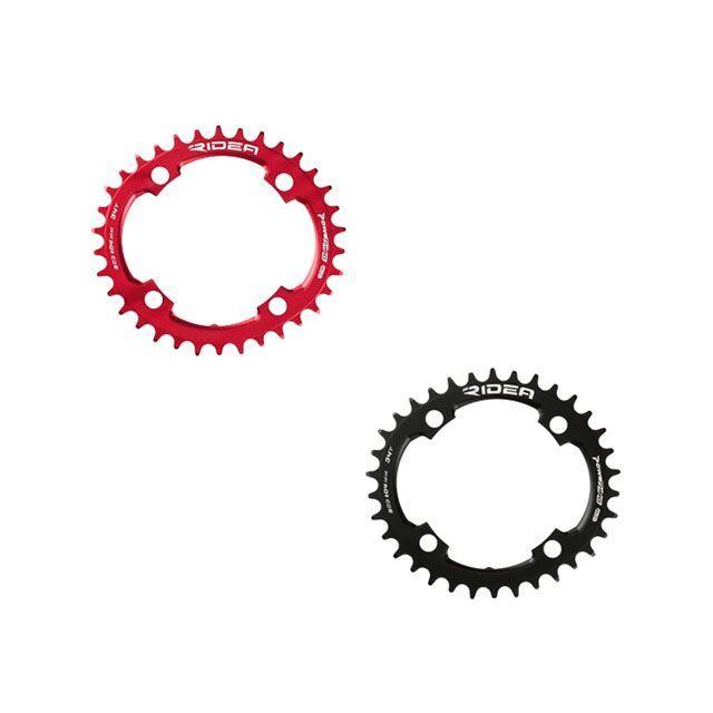 リデア（自転車） 34W2-LM4S1 Powering L W2T 4arms カラー 34T（BCD：104mm）ブラック RIDEA RIDEA パーツ 34W2-LM4S1 Powering L W2T 4arms カラー 34T（BCD