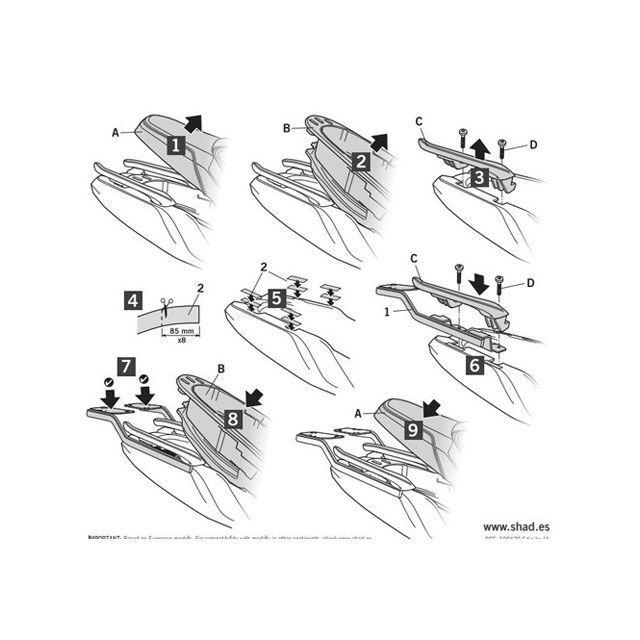 SHAD（シャッド） 【メーカー直送】SHAD C400GT キャリア・サポート