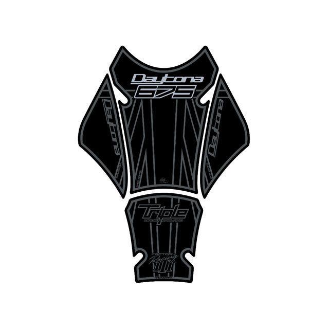 MOTOGRAFIX DAYTONA675 タンク関連パーツ タンクパッド ブラック モト