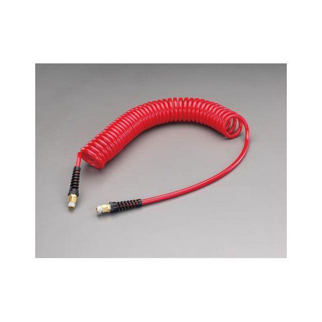 正規品／ESCO 作業場工具 5.0/8.0mm x 3m ウレタンエアーホース（スイベル雄ねじ付） エスコ バイク 車 自動車 自転車