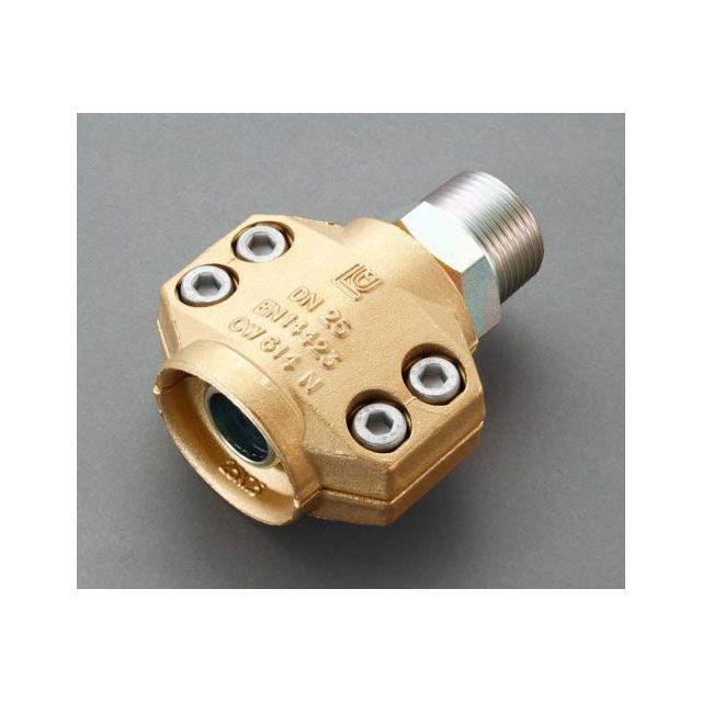 正規品／ESCO クランピング機器 38mm用雄ねじ セーフティーホースクランプ（スチーム・温水用） エスコ バイク 車 自動車 自転車