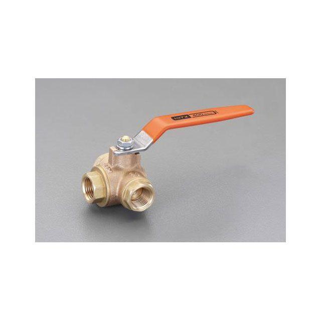 正規品／ESCO 作業場工具 Rc 1/2” 三方ボールバルブ エスコ バイク 車 自動車 自転車