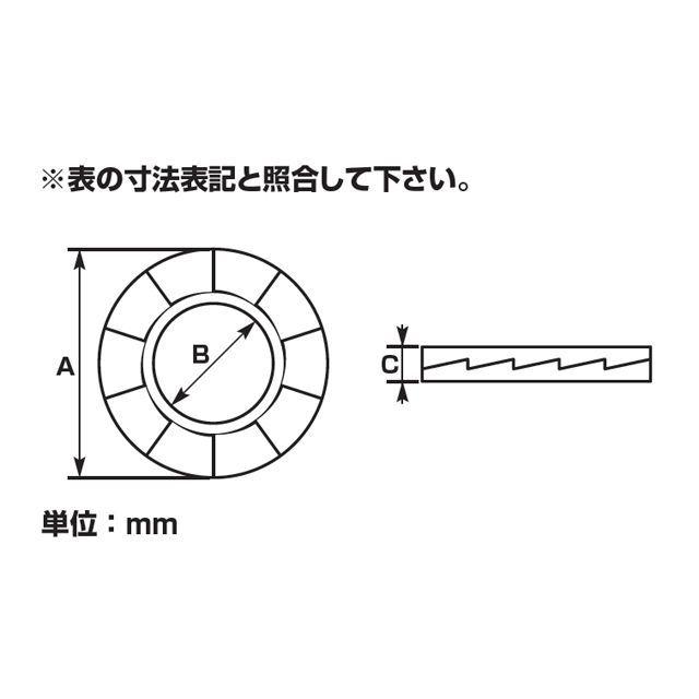 正規品／K-CON 汎用 その他外装関連パーツ ノルトロックワッシャー（スチール） タイプ STD タイプ：φ5 キタココンビニパーツ バイク｜st-ride｜02