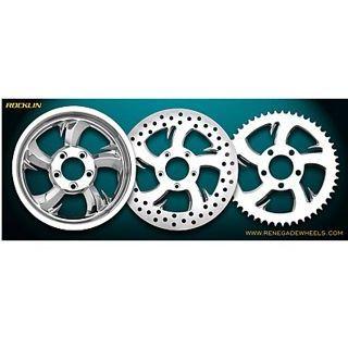 K\u0026W 汎用 ホイール本体 ROCKLIN/RENEGADE WHEELS 材質 クロームメッキ サイズ Pulleys 部品屋K\u0026Wの画像