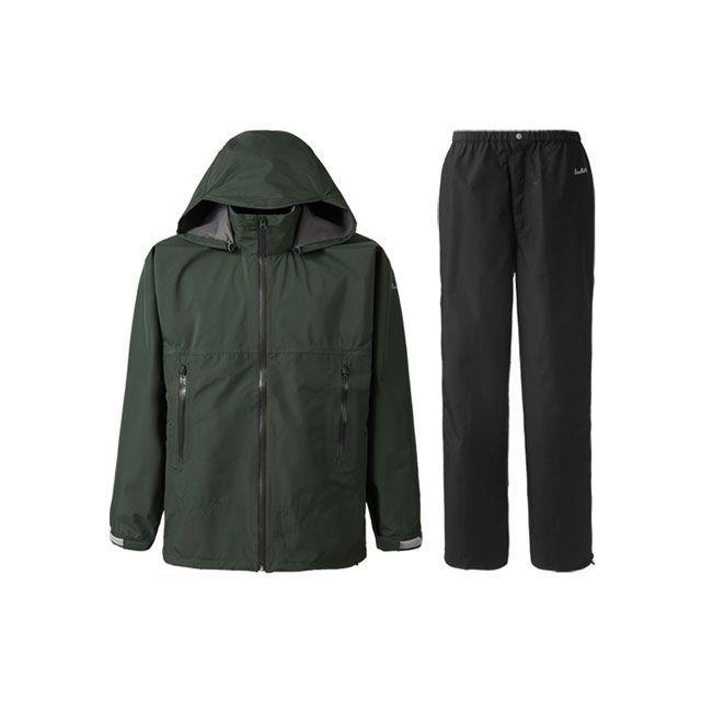 正規品／PUROMONTE アウトドア用ウェア SR139M GORE-TEX パックライトプラス レインスーツ メンズ（オリーブ） サイズ：S プ…