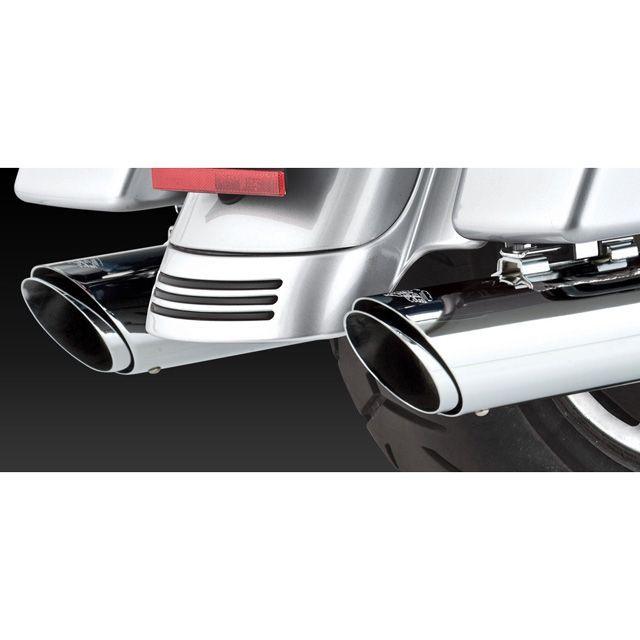 VANCE\u0026HINES ツーリングファミリー マフラー本体 ツインスラッシュ スリップオン ラウンド バンスの画像