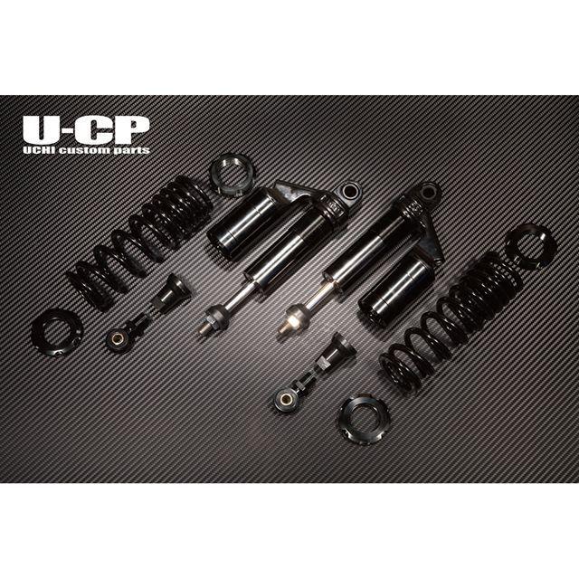 Uchi Custom Parts GSX400S刀 リアサスペンション関連パーツ リアサスペンション スプリング ブラック リング ブラック ウチ…の画像