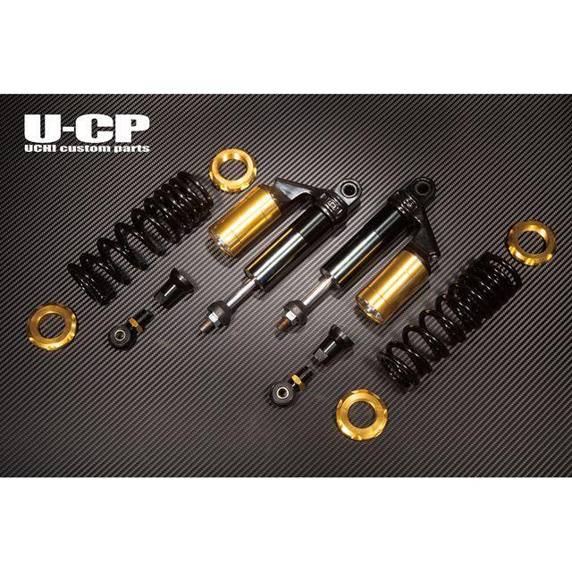 Uchi Custom Parts バリオス2 リアサスペンション関連パーツ リアサスペンション スプリング ブラック リング ゴールド ウチカスタムの画像
