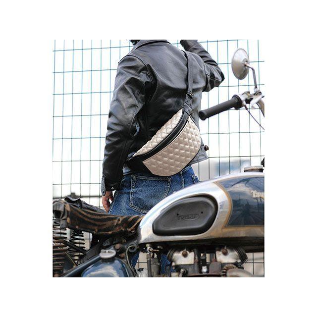 正規品／DIN MARKET ツーリング用バッグ FANNY PACK（ブラック＆アイボリー） ディンマーケット バイク｜st-ride｜03
