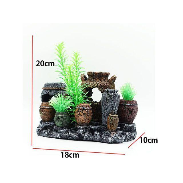 ALFA TEC アクアリウム用品 XL-CH436 壺/水草（中） 水槽 ケージ 飼育