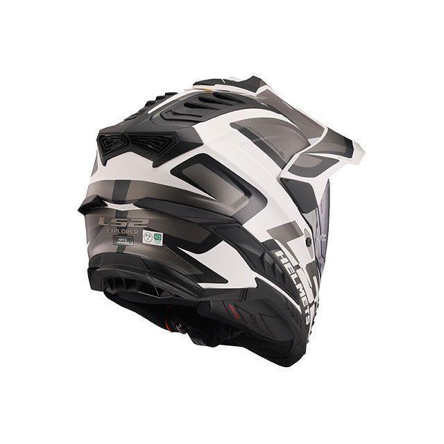 正規品／LS2 HELMETS オフロードヘルメット EXPLORER F/エクスプローラーエフ（マットブラックホワイト） サイズ：XL エルエスツ…｜st-ride｜02