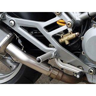 ドカティ　M900　純正アルミ製ステップ MotoCRAZY ステップ アルミステップM カラー シルバー モトクレイジー