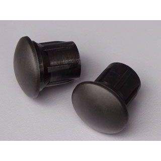 MotoCRAZY 汎用 ステップ エンドキャップ2個1set カラー ブラック モト