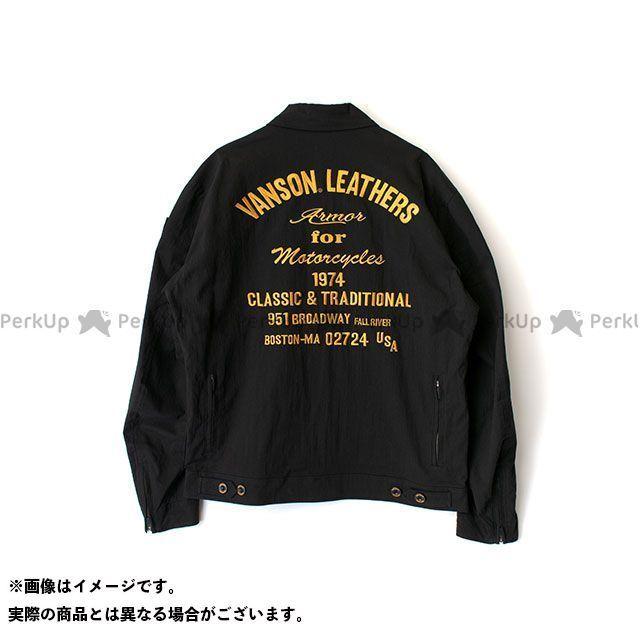 （正規品）VANSON ジャケット 2022春夏モデル VS22106S コットンジャケット（ブラック/イエロー） サイズ：L バンソン バイク cm ブラック/イエロー VS22106S コットンジャケット