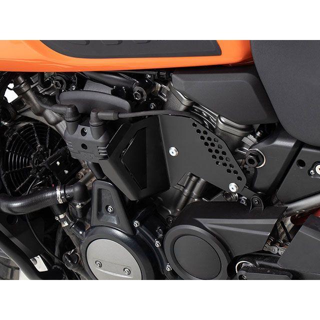 正規品／HEPCO＆BECKER パンアメリカ1250 マフラーカバー・ヒートガード ヒートプロテクションシールド（ブラック） ヘプコ＆ベッカー バ…