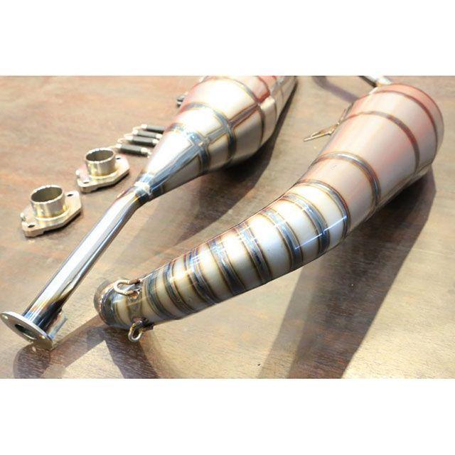 T2Racing NSR250 チャンバー本体 MC18左右出しスチールボディー【STREET】 T2レーシングの画像