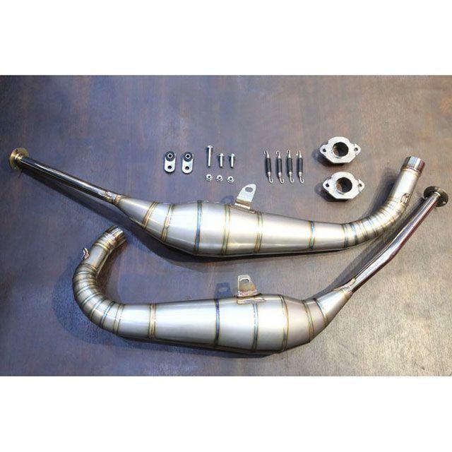 NSR250MC28MC21チャンバー T2Racing NSR250 チャンバー本体 MC21・28左右出しKACHIAGEチタン