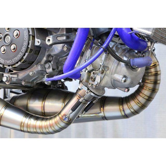 T2Racing NSR250 チャンバー本体 MC28左右出しチタンボディー【190