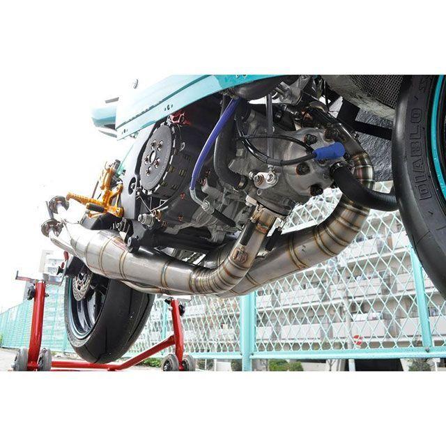 T2Racing NSR250 チャンバー本体 MC21右2本出しステンレスボディー T2レーシングの画像