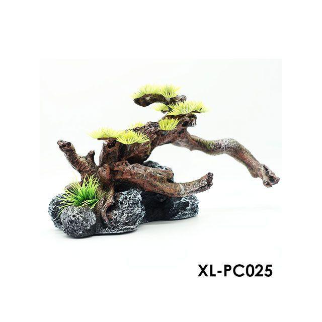 サンプル製品画像のセット。爬虫類ゲージ。水槽。流木。水生植物。流木