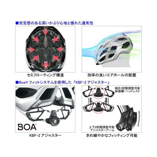 OGK KABUTO ヘルメット VOLZZA ヴォルツァ（マットトランスパープル） サイズ L/XL オージーケーカブト（自転車）_1