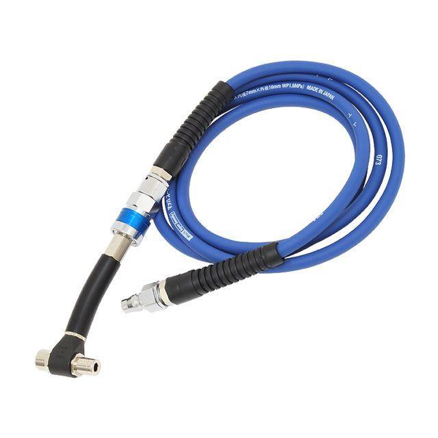 マルニ（自転車） MACH-Dx-3P 簡単エアーチャック 3mホース付き（プラグ式） 仕様 英式/仏式（DF） MARUNI MARUNI メンテナンス MACH-Dx-3P 簡単エアーチャック 3mホース付き