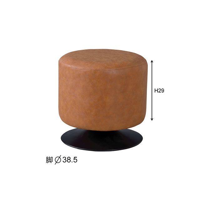 【メーカー直送】東谷 PC-505CA ラウンドスツール（キャメル） Azumaya 東谷 【メーカー直送】Azumaya イス PC-505CA ラウンドスツール