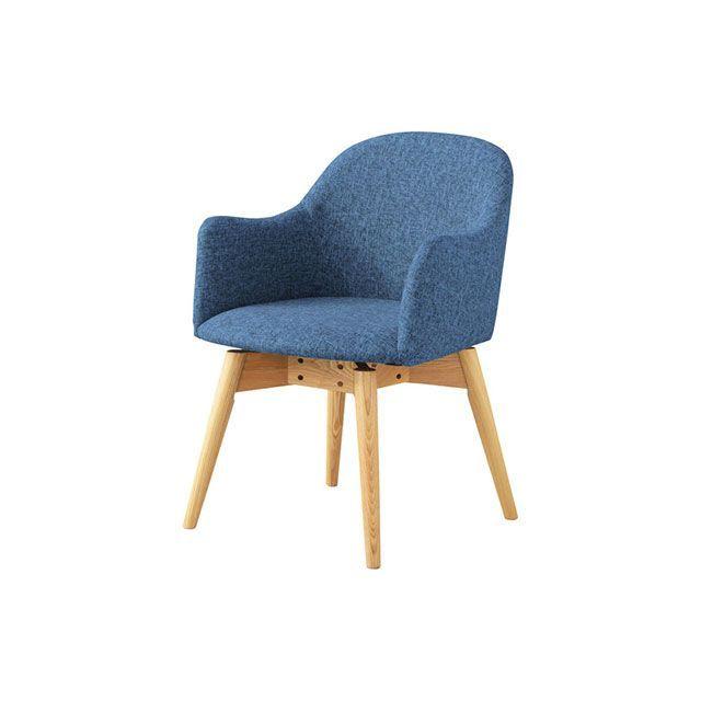 【メーカー直送】東谷 KRM-020BL カラメリ 回転式チェア（ブルー） Azumaya 東谷 【メーカー直送】Azumaya イス KRM-020BL カラメリ 回転式チェア