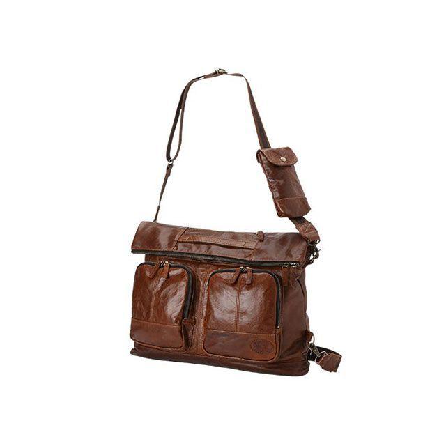 ウィリス＆ガイガー WGB-L01 LEATHER Shoulder Bag（ブラウン） Wilis &  Wilis & Geiger ツーリング用バッグ WGB-L01 LEATHER Shoulder Bag