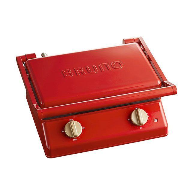 BRUNO（ブルーノ） キッチン用品 グリルサンドメーカー ダブル（レッド