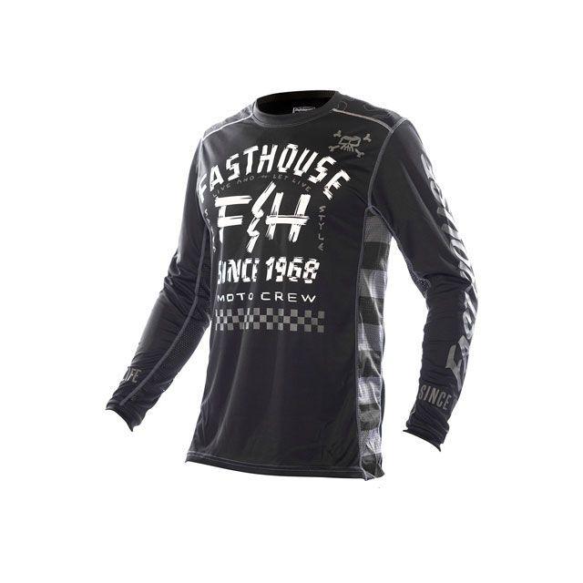 Fasthouse モトクロスウェア M 30 上下セット FASTHOUSE モトクロス用品 オフロードジャージ（ブラック/ホワイト