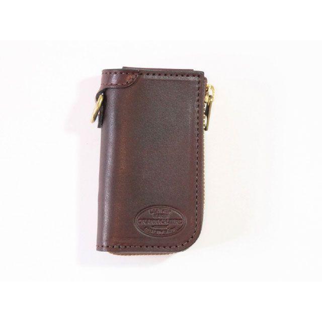 Cranky.H.Bird 本革スマートキーケース ブラウン リング式 Cranky.H.Bird Cranky.H.Bird キーホルダー 本革スマートキーケース ブラウン リング
