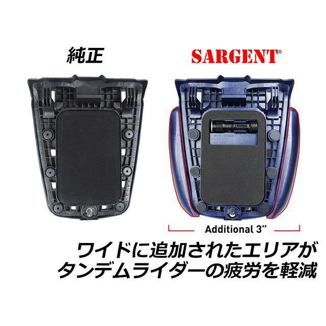 Sargent Pan America シート関連パーツ ローフロント＆リアシート CarbonFX（ブラック） サージェント_3