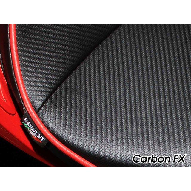 Sargent Pan America シート関連パーツ ローフロント＆リアシート CarbonFX（ブラック） サージェント_4