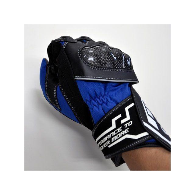 elf riding wear ウインターグローブ 2022-2023秋冬モデル EG-W515 ストラーダカーボングローブ（ブルー） サイズ WM…の画像