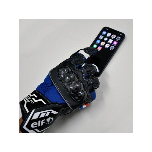 elf riding wear ウインターグローブ 2022-2023秋冬モデル EG-W515 ストラーダカーボングローブ（ブルー） サイズ WM…の画像