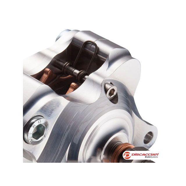 Discacciati 汎用 キャリパー 64mm CNCリアアキシャルキャリパー 24Φ 2ピストン（シルバー） Discacciati_1