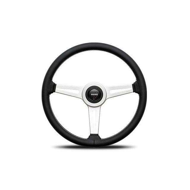 momo ステアリング　36パイ MOMO（モモ） 内装パーツ・用品 レトロ 36パイ レザー ブラック