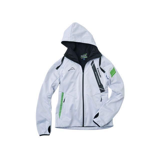 カワサキ 2022-2023秋冬モデル ミッドパーカー（グレー） サイズ L KAWASAKI カワサキ（Kawasaki） カジュアルウェア 2022-2023秋冬モデル ミッド