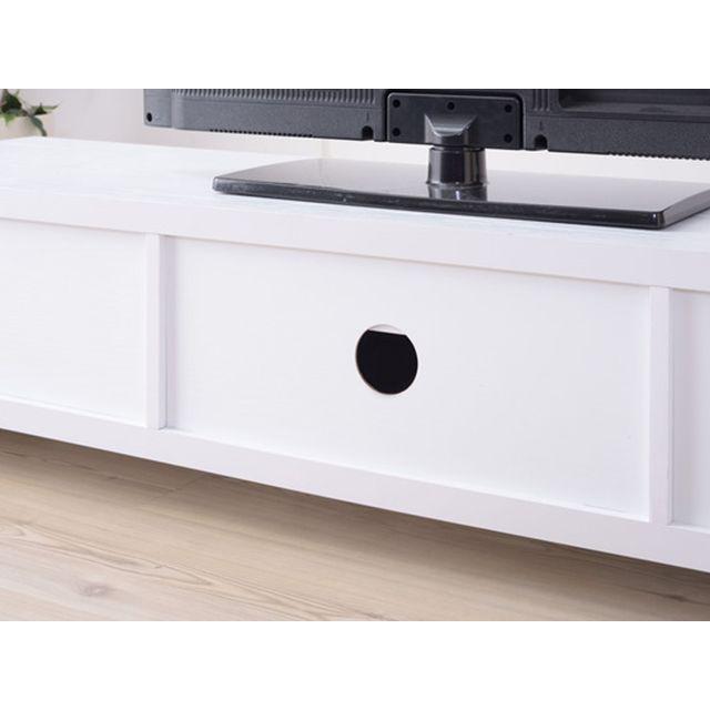【メーカー直送】Azumaya 家具・インテリア LE-455WH ローボード（ホワイト） 東谷