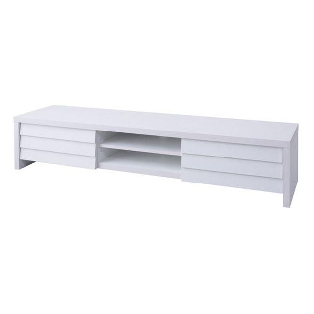 【メーカー直送】Azumaya 家具・インテリア LE-455WH ローボード（ホワイト） 東谷