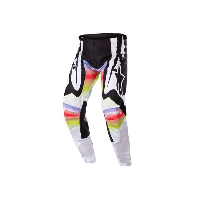 美品　アルパインスターズ　alpinestars バイク用パンツ 黒/白 アルパインスターズ（alpinestars） モトクロス用品 レーサー セミ
