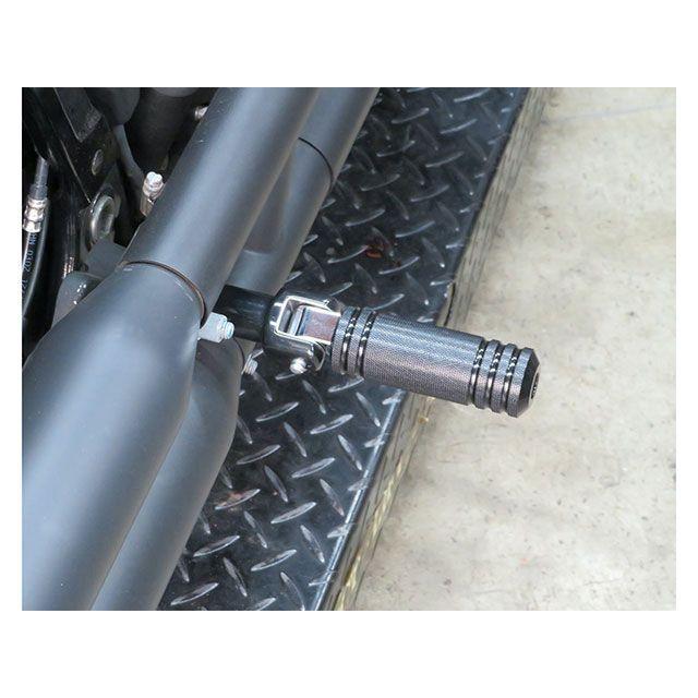Neofactory レボリューションマックス M8ソフテイル ステップ アルミ5リブフットペグ ラージ ブラック M8 リア ネオファクトリー_3