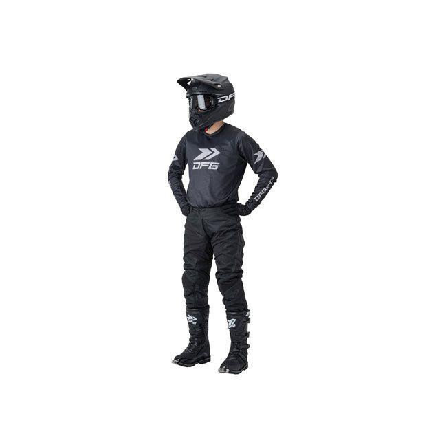 DFG モトクロス用品 ソリッド パンツ（ブラック/ブラック） サイズ 34